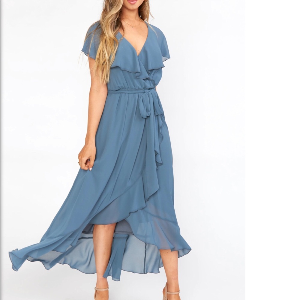 Jess Ruffle Midi Dress